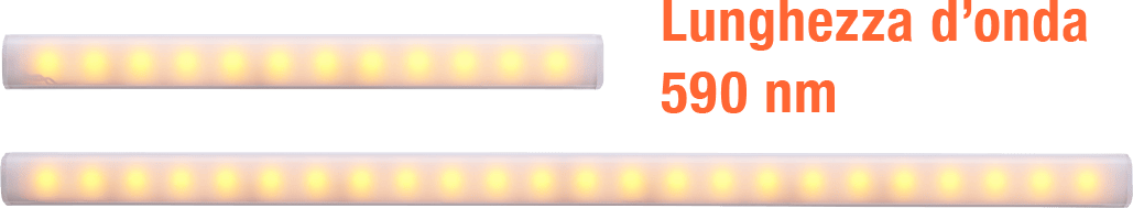 CLA-02 &Aacute;mbar con espectro de pico a 590 nm